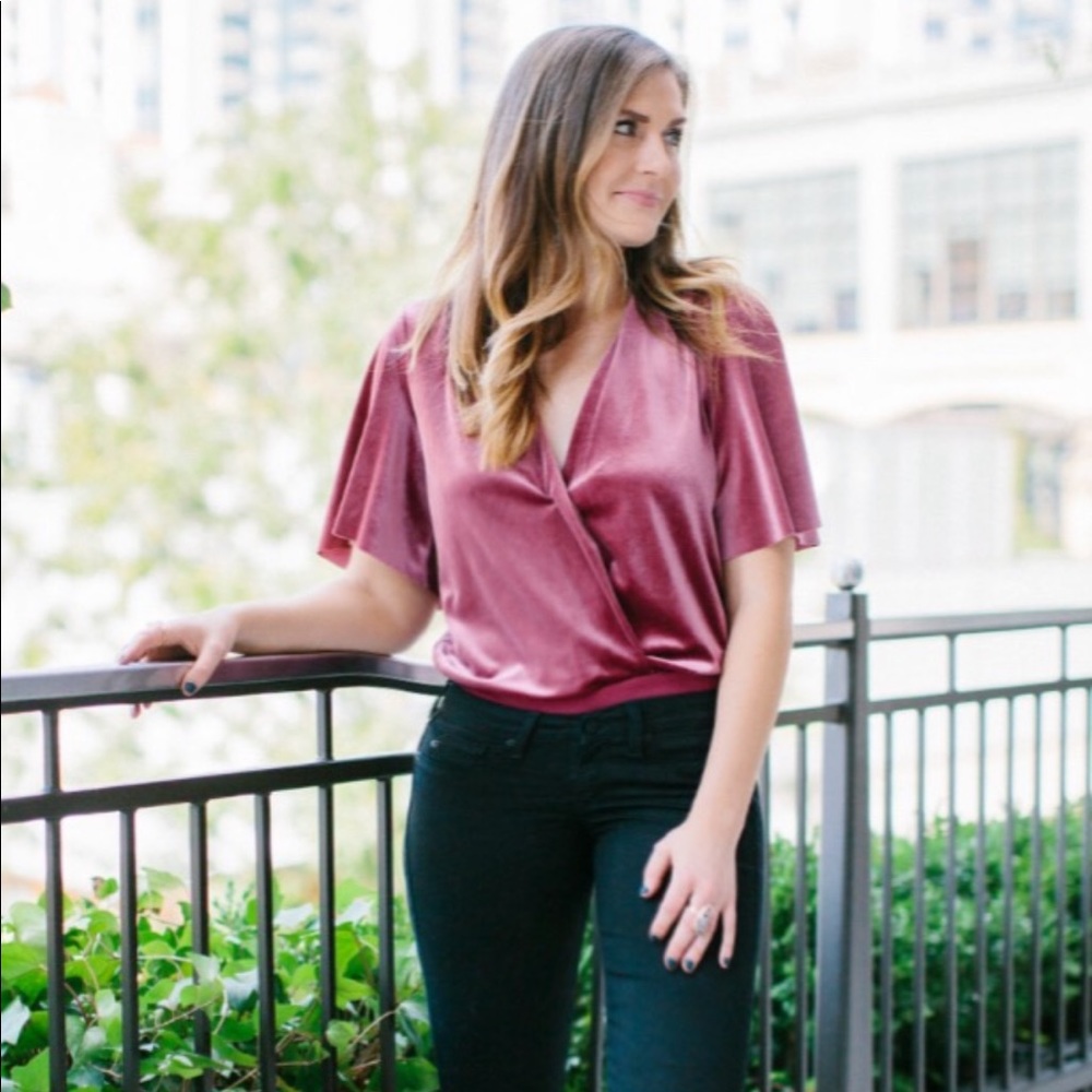 Velvet bodysuit